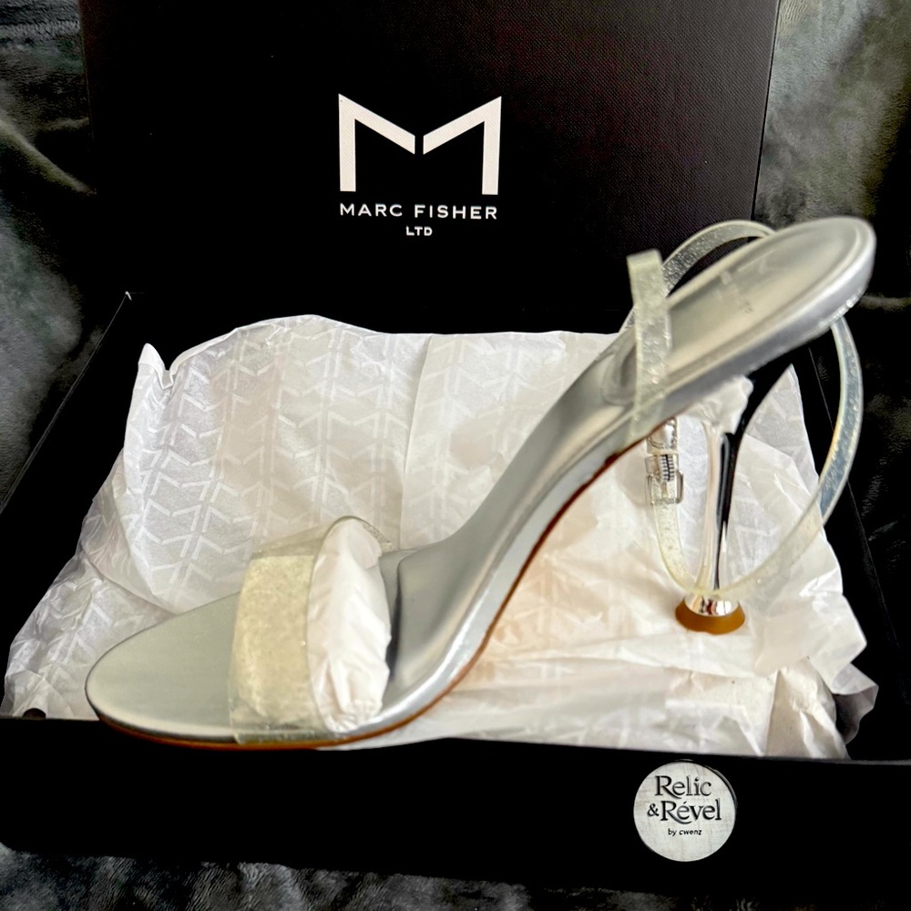 Marc Fisher Silver Women's Heels